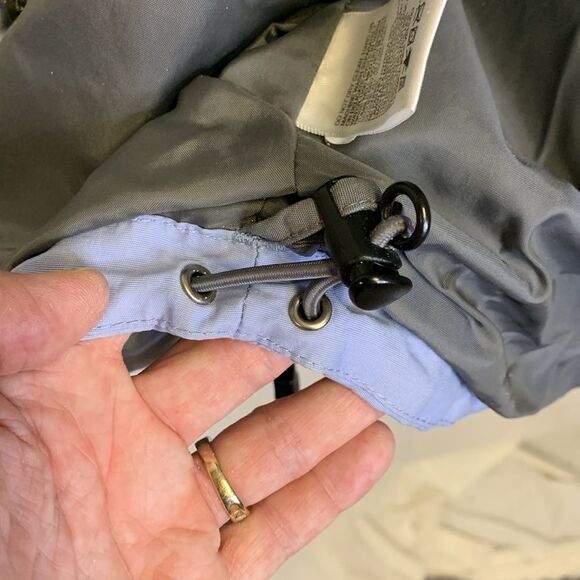 The North Face Light Blue Gray Hooded Shell Parka Jacket Size Medium - Picture 14 of 16